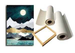 China Large Format Eco Solvent Inkjet Printable Cotton Canvas Matte Artist Stretched on sale