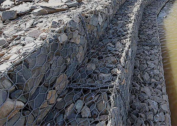 Cheap Bridge Protective Gabion Mesh Basket Hexagonal Hole Rock Filled for sale