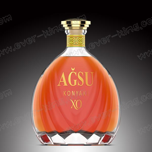 Cheap Custom Design Glass Wine Bottle 750ml For Liquor Alcohol Drinking for sale