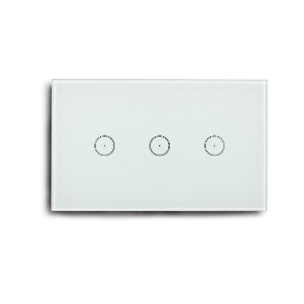 Cheap US Standard 3 Gang Smart Touch Light Switch Compatible With Alexa Google Assistant for sale