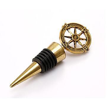 Cheap Custom Adventure Compass Wine Stopper For Unique Wine Preservation for sale