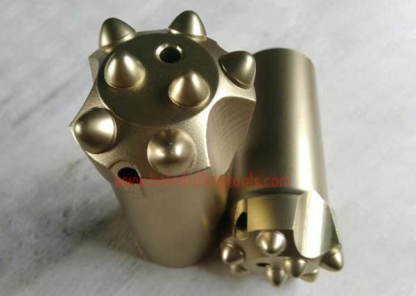 Cheap High Efficiency Rock Drill Bit Tapered Button Bit For Mining / Blasting for sale