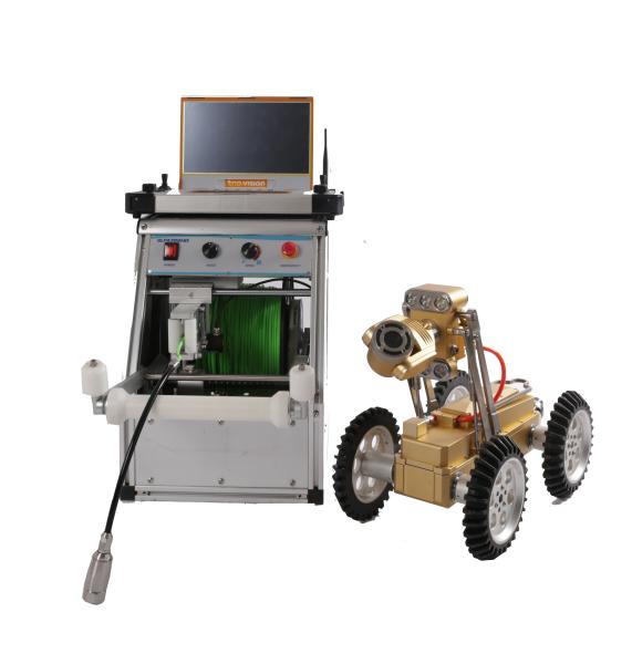 Cheap Efficient Sewer Inspection Robot , Robot CCTV Camera Crawler System for sale