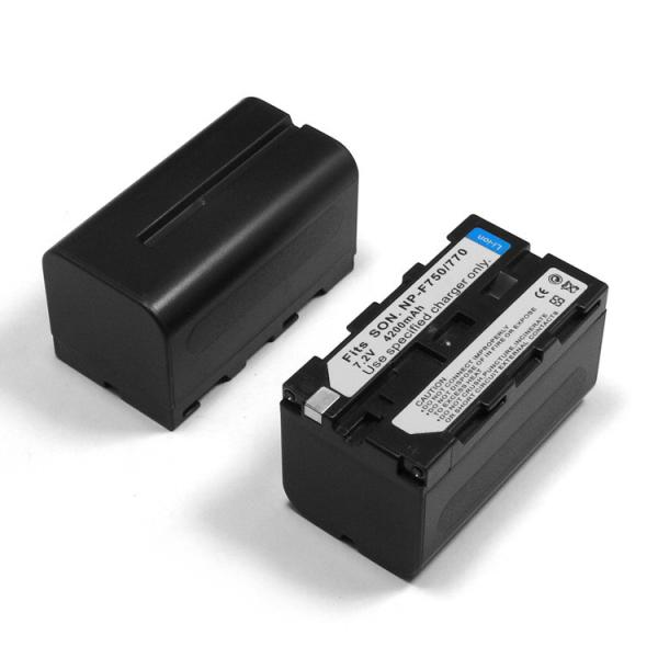 Cheap LiFePO4 Cobalt Lithium Ion Battery Pack 5200mAh UN38.3 Sony NP-F750/NP-F770 for sale
