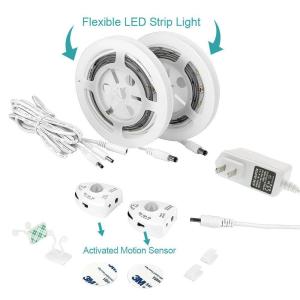 China Dimmable 4.8W/M Motion Activated Under Bed Light 5ft Motion Sensor Led Light Strip on sale