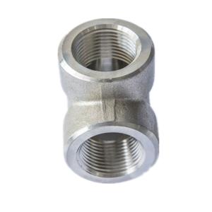 Hot Dip Galvanized SS Threaded Pipe Tee Equal Diameter Customized