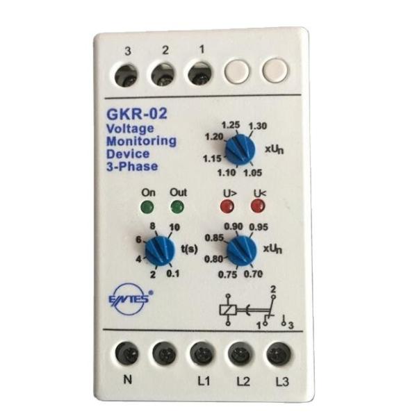 Cheap GKR-02 Voltage Monitoring Device Relay GKR-02 Phase Failure And Phase-sequence Protection Relay For Motor Protection for sale