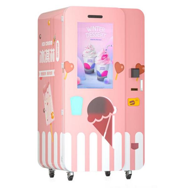 Cheap Fully Automatic Outdoor Soft Serve Ice Cream Vending Machine for sale