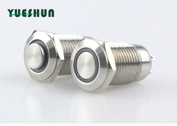 Cheap High Round 22mm Push Button Switch LED Illuminated for sale