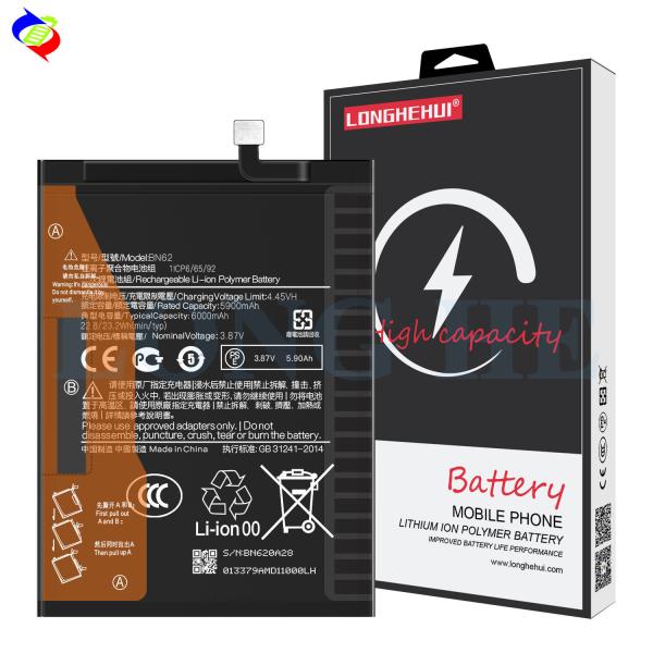 Cheap 6000mAh Lithium-ion Polymer Battery BN62 for MI POCO M3 Redmi NOTE9 4G Original Replacement for sale