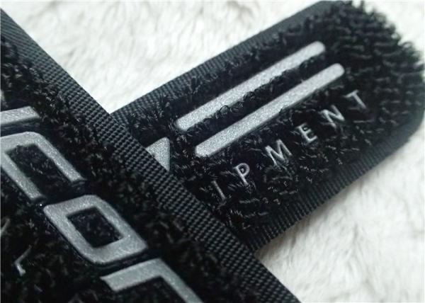 Cheap High Frequency Hook And Loop Fastener 3M Reflective Siliver TPU Logo Velcro For Clothes for sale