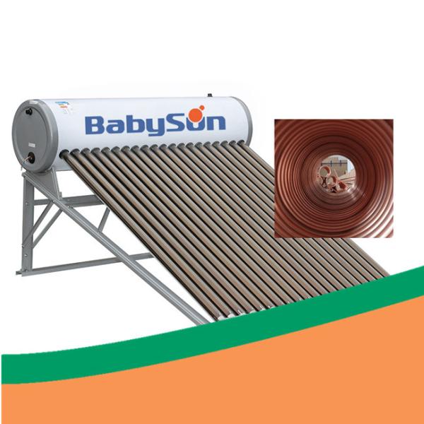 Cheap CE 500L Solar Collector Pressurized Copper Coil Solar Water Heater for sale