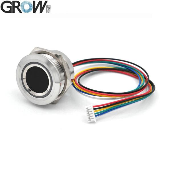 Cheap GROW R503-5V RGB LED DC5V UART Interface MX1.25-6pin Waterproof Capacitive Fingerprint Module Sensor Scanner For Arduino Android for sale