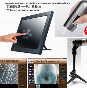 Cheap portable polarizing function for dark skin pigment skin analyzer machine with high image resolution of 1024*1280 for sale