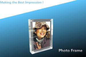 photo frame/crystal photo frame/Rectangle/CRYSTAL CUBE/large rectangle bevel/crystal flat