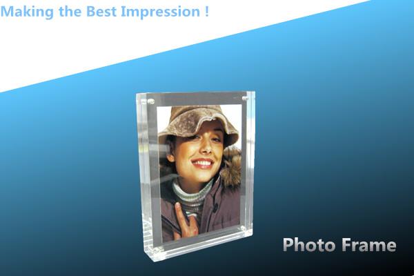 Cheap photo frame/crystal photo frame/Rectangle/CRYSTAL CUBE/large rectangle beveled/ for sale