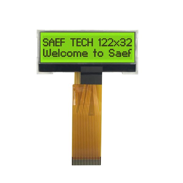Cheap 3V MCU Interface Monochrome Graphic LCD Display 122x32  STN Positive for sale