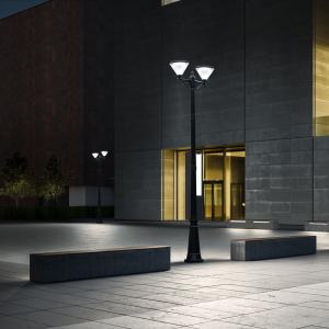 Whole Night 9 Watt Solar Powered LED Lights For Driveway Pillars