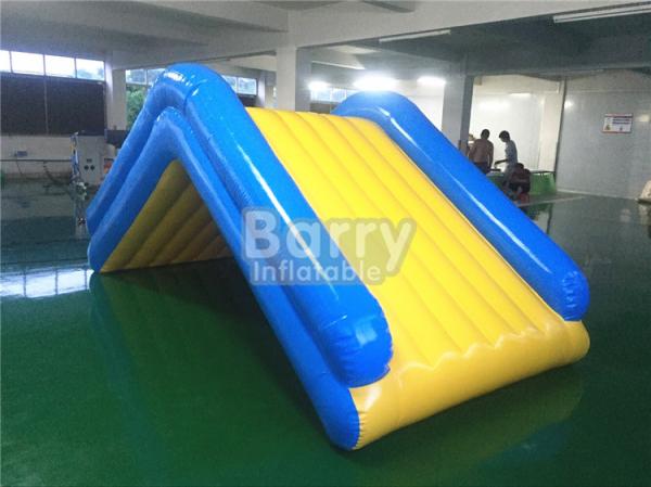Cheap Commercial 4 * 2 * 2M Floating Water Inflatable Slide With 0.9mm PVC Tarpaulin for sale