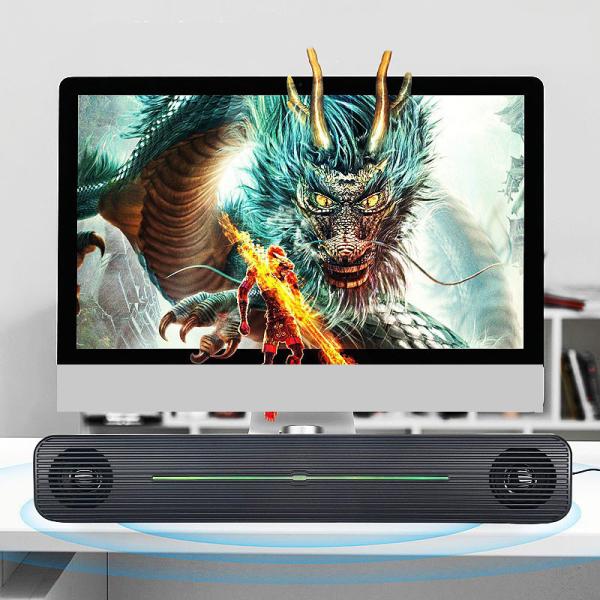 Cheap USB Input 10M Bluetooth 5.0 Soundbar Wireless Computer Soundbar for sale