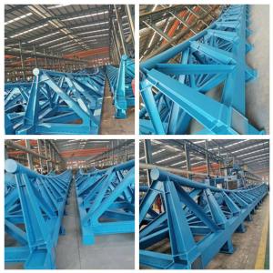China Galvanised Steel Structure Bridge Windproof Steel Truss Pedestrian Bridge on sale