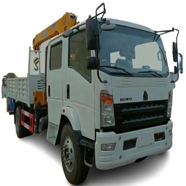 Cheap Sinotruk 55t Higher Lifting Height 30m Cargo Hydraulic Mobile Truck  Mounted Crane With Straight Telescopic Boom for sale