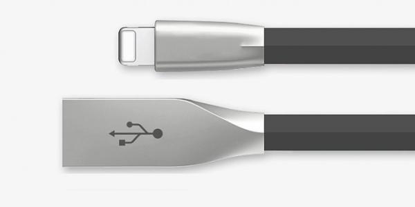 Cheap Android  Iphone Type C Cable Noodle Shape Zinc Alloy Shell 2A Quick Data Sync for sale
