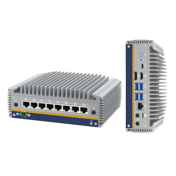 Cheap 14th Core Ultra I5/i7 Processor Mini PC 8 RJ45 I226 Ethernet LAN Fanless Computer Win11 Ubuntu Portable Pfsense Soft Firewall Router for sale