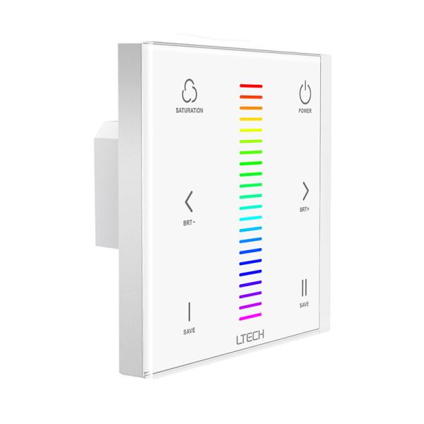 Cheap RF 2.4GHz DMX512 Glass Wall Mount LED Controller 480W For Led RGB Strip for sale