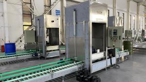 Automated IBC Automatic Oil Filling Machine PLC Control Interface For All Sizes Of Ton Buckets