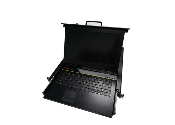 Cheap 1 Port Rackmount KVM Drawer , Keyboard Mouse Monitor Switch With USB Interface for sale