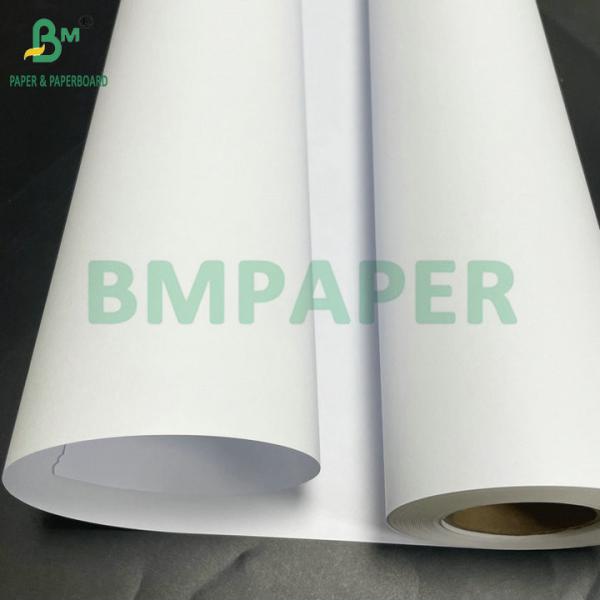 Cheap 24LB 28LB Coated Bond CAD Plotter Paper Roll For Printing Colored Topographic Map for sale