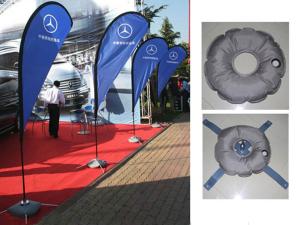 Knitted Fabric Custom Teardrop Flag Banner