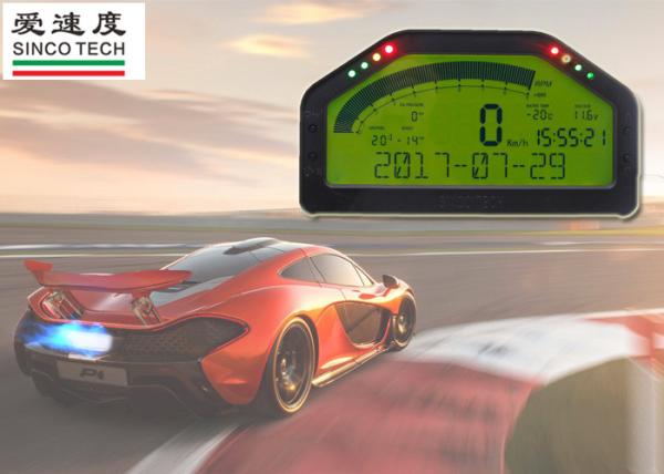 Cheap Green Backlight Race Car Gauges Digital Sensor LCD Dash 12V Universal DO904 for sale