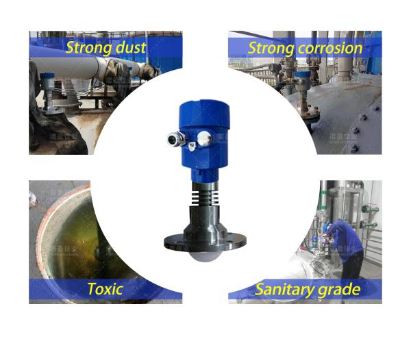 Cheap High Frequency radar Level Transmitter Wave radar Solid Level Sensor Guided radar Signal Level Meter for sale
