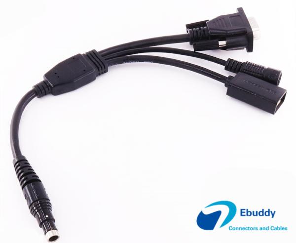 Cheap GPS handheld terminal data cable fischer compatible custom cable to DB9 USB for sale