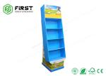 Color Printing Cardboard Display Stands Custom Made Folding Corrugated Paper