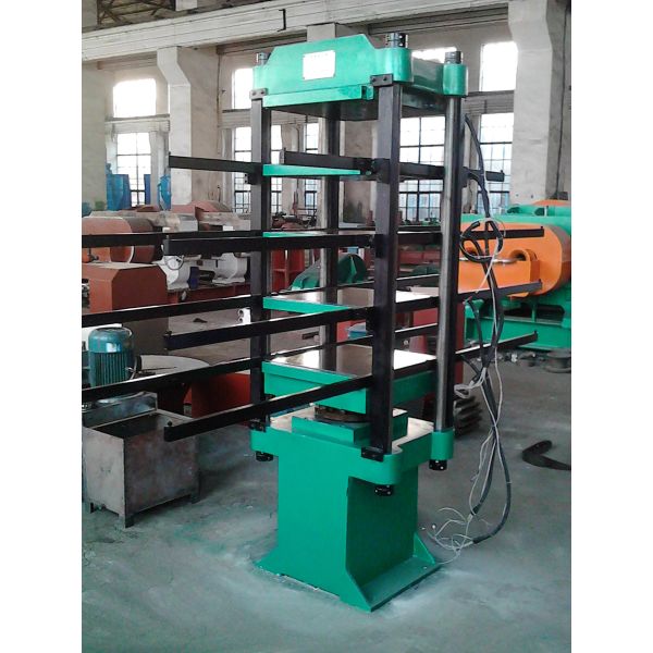 Rubber Tile Vulcanizing Machine with Push-Pull Device 550×550×45 Heating Plate and 4 Layers for Efficient Floor Tile Production