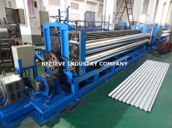 Cheap Corrugated Sheet Roll Forming Machine Galvanized Steel / PPGI Steel / Galvalume Use for sale