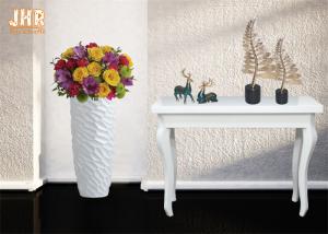 Best Decorative Modern Style Fiberglass Flower Pots For Artificial Plants 2 Sizes wholesale