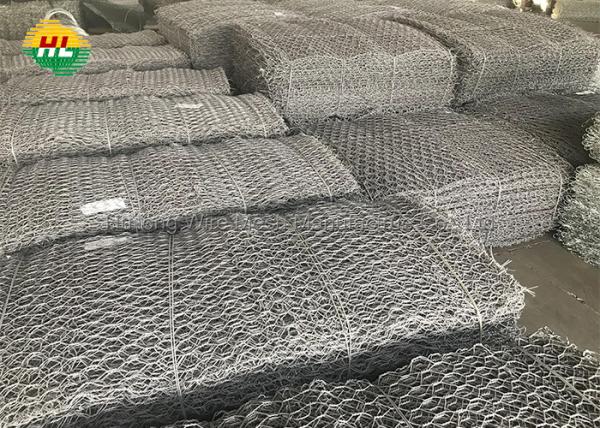 Cheap Weaving 60x80mm Wire Mesh Gabion Basket with 380N high Tensile Strength for sale