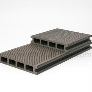China 3D Embossed Teak Wood Flooring WPC Decking for Outdoor Garden Panel in Shanghai Port on sale