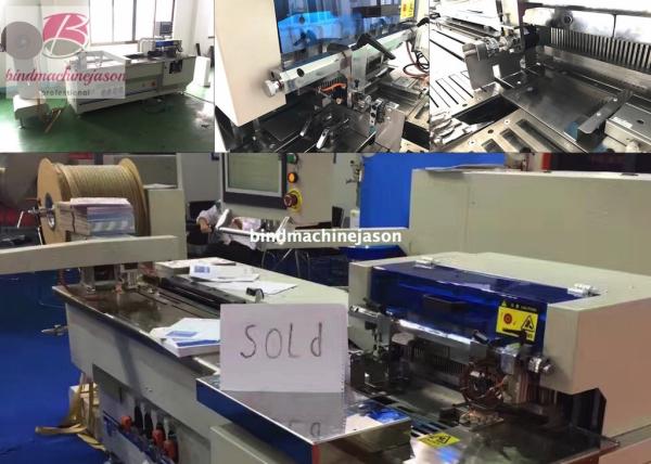 Cheap Twin wire inserting machine inline hole punching function PBW580 for calendar for sale