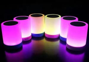 China Multiple flashing light color Mini Portable Bluetooth Speaker with Night Lamb 3W 500mAh/3.7V on sale