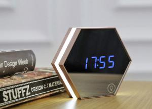 Best Multi-function Led Digital Alarm Clock Night Light Temperature Display Mirror Thermometer Touch Sensing Table Lamp wholesale
