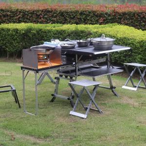 Best Multifunctional Aluminum Camping Table for Easy Cooking and BBQ in Outdoor Activities wholesale