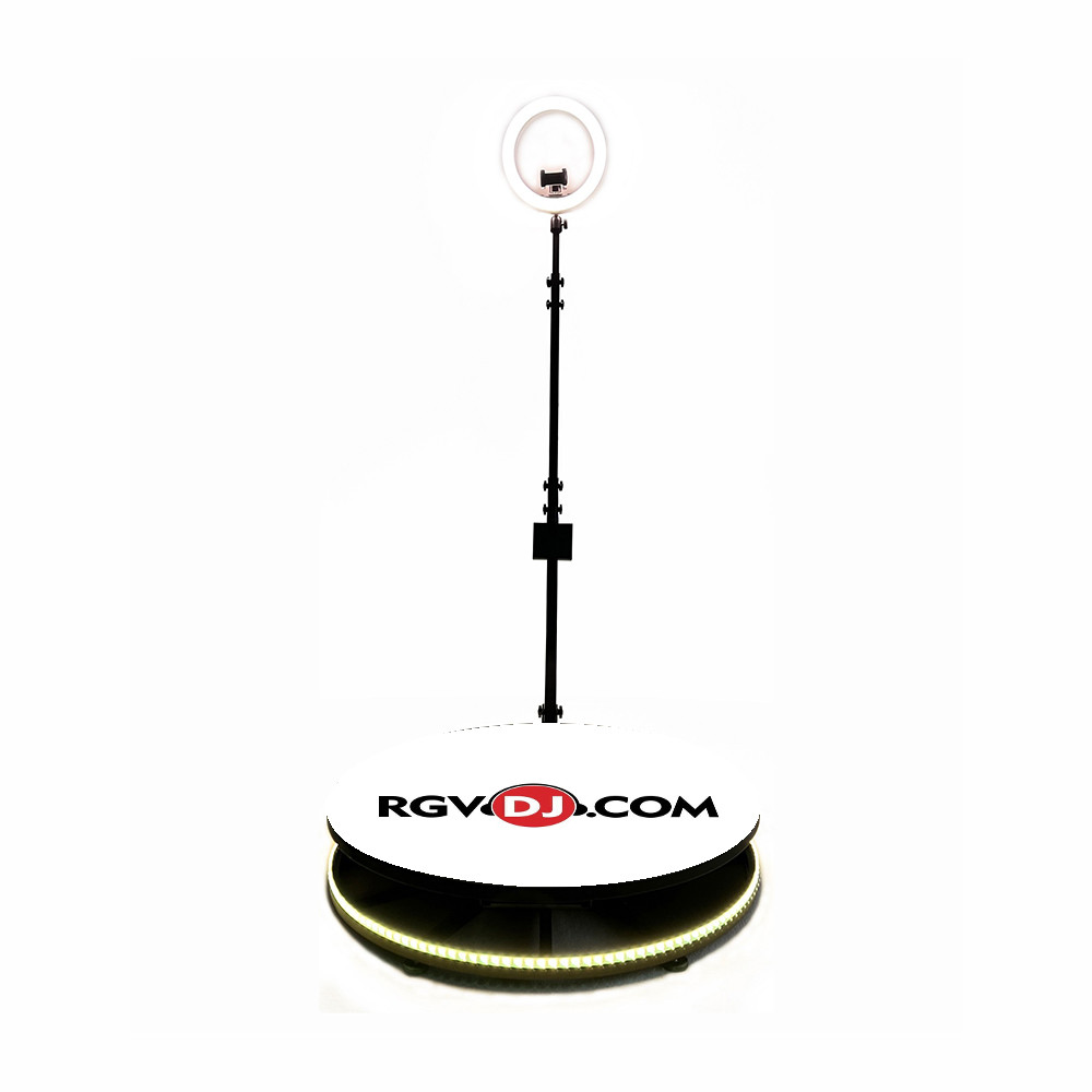 Automatic Wedding 360 Selfie Camera Booth Rotating Adjustable Speed
