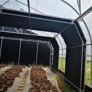 Single-span Custom Blackout Light Deprivation Automatic Greenhouse With Shading System