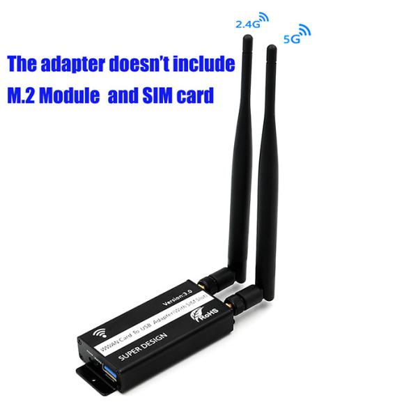 Cheap NGFF(M.2) To USB 3.0 Adapter With SIM Card Slot For WWAN/LTE/4G Module for sale