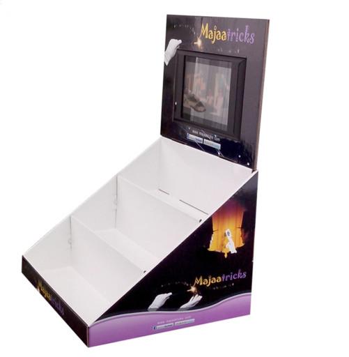 Cheap Button Control lcd advertising screen player for supermarket retail display shelf for sale